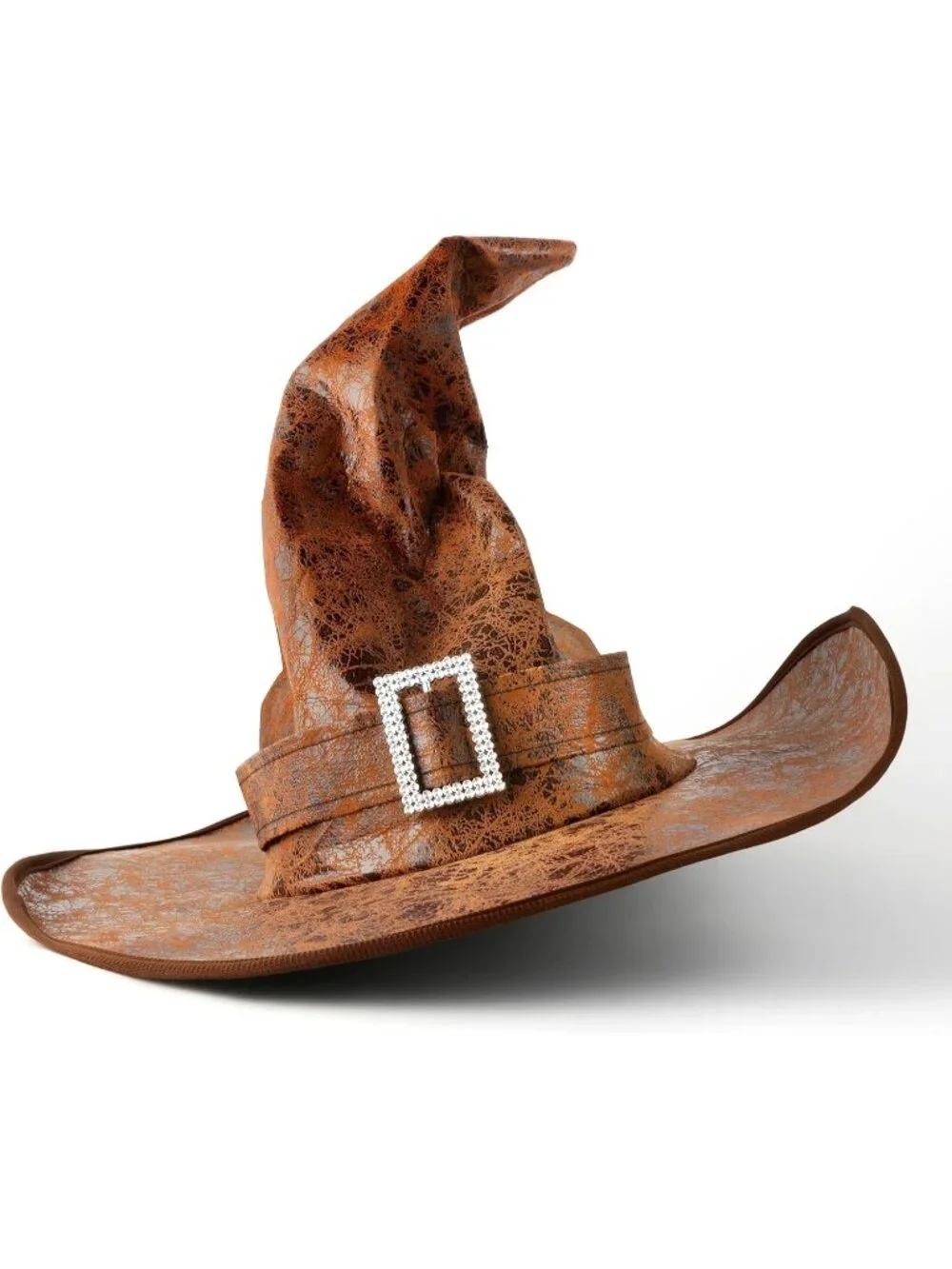 Halloween Brown Witch Hat For Women Adult Men Accessory Cosplay Horror Party